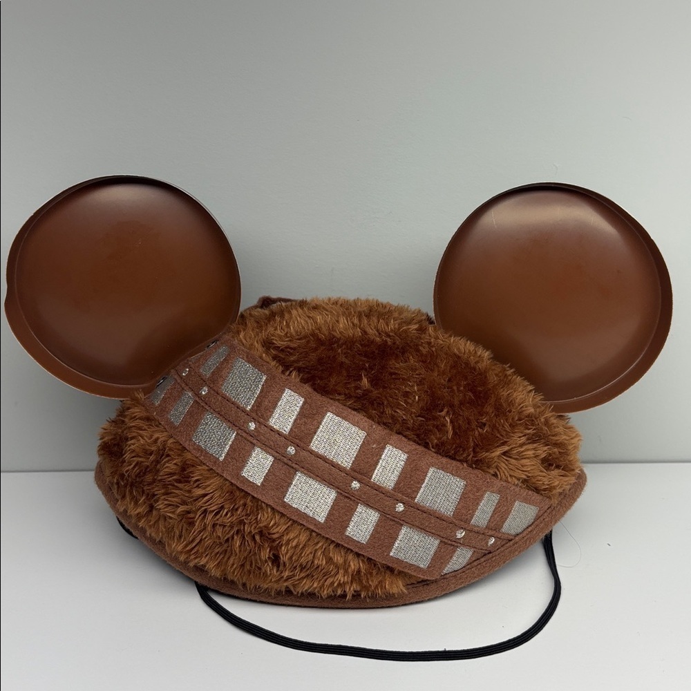 Disney Parks Star Wars Chewbacca Mickey Mouse Ears Hat - Rare!!  Adult Size - Picture 2 of 6